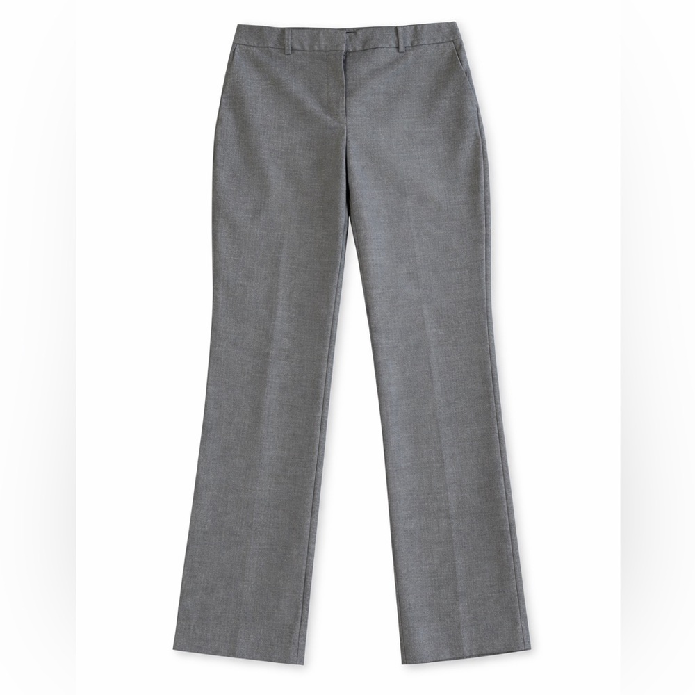 Ann Taylor Gray Tailored Work Trousers Size 4 Career Office Classic